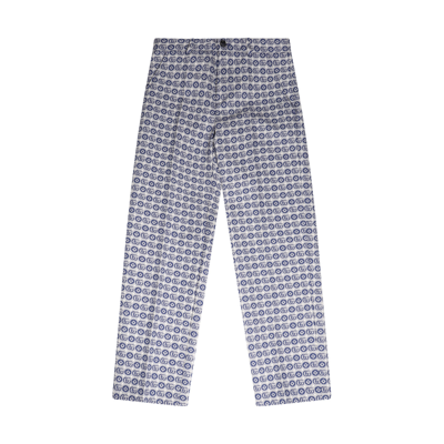 Gucci Kids' Bluette Jacquard Cotton Gg Pants