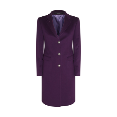 Tagliatore Violet Virgin Wool And Cashmere Blend Parigi Coat