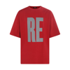Undercover Red Printed T-shirt In <p>dark Red Cotton T-shirt From  Featuring Short Sleeves, Round Neck, Regular Fit, Print A