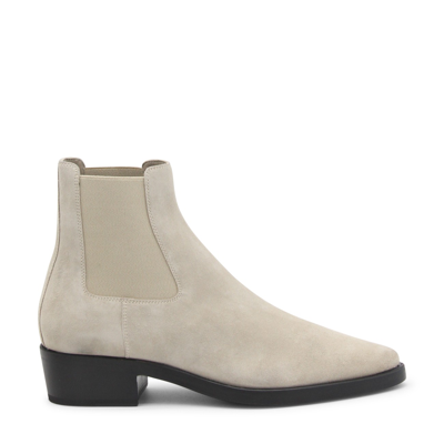 Fear Of God Eternal Leather Chelsea Boots In Beige