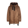 Max Mara The Cube Zip-up Drawstring Reversible Jacket In Camello/nero