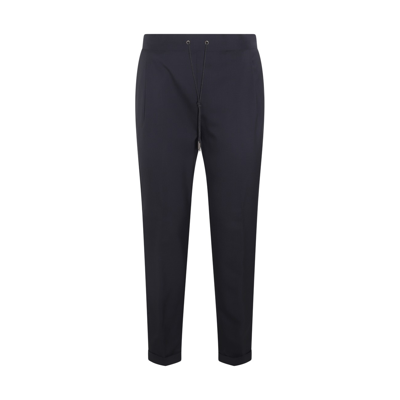 FABIANA FILIPPI BLUE INK VIRGIN WOOL PANTS