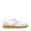 Apc Light Grey Leather Sneakers In Caramel