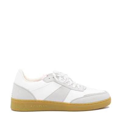 Apc Light Grey Leather Sneakers