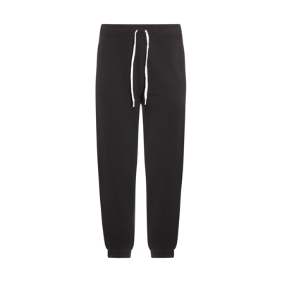 Polo Ralph Lauren Black And White Cotton Blend Track Pants