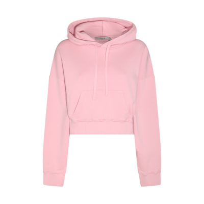 Iro Jopa Logo Printed Cropped Hoodie In Candy Pink