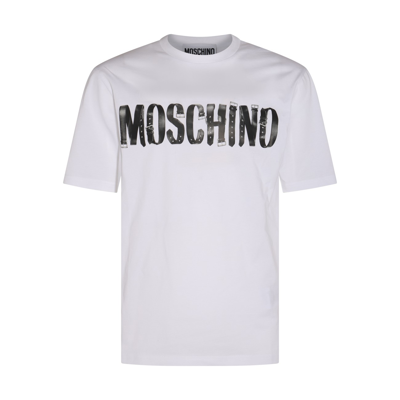 Moschino White Cotton Logo T-shirt