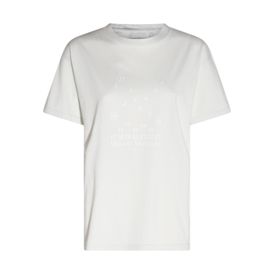 Maison Margiela T-shirts And Polos Beige In Off White