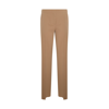 Max Mara Camel Virgin Wool Fianco Pants In Cammello