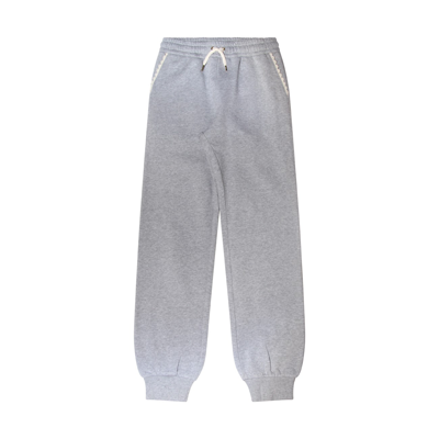 Chloé Grey Cotton Pants In Grigio