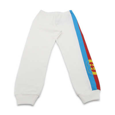 Gucci Babies' New White Cotton Track Trousers