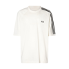 Y-3 BLACK AND WHITE COTTON 3S T-SHIRT