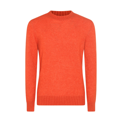 Piacenza Cashmere Oramge Wool Knitwear In Orange