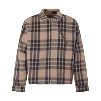 Represent Plaid-check Flannel Shirt In Multicolour