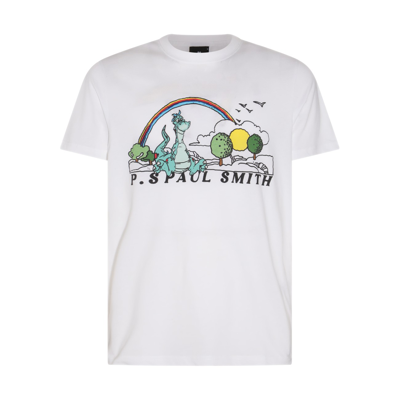 Ps By Paul Smith White Cotton Slim T-shirt