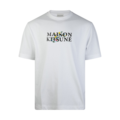 MAISON KITSUNÉ WHITE COTTON T-SHIRT