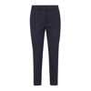 Max Mara Navy Viscose Stretch Pegno Pants In Blue