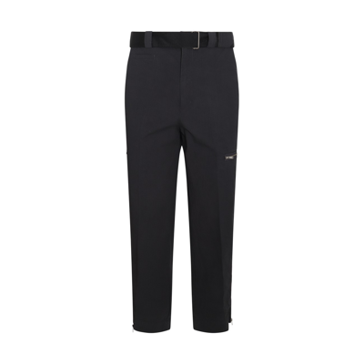 Undercover Black Cotton Pants In Multicolor