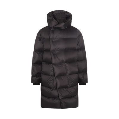 Rick Owens Quilted Down Jacket In Black