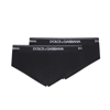 Dolce & Gabbana Pack Of 2 Stretch Jersey Briefs In Black