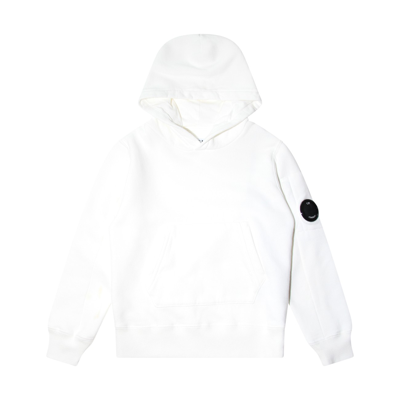 C.p. Company Kids' Gauze White Cotton Sweatshirt