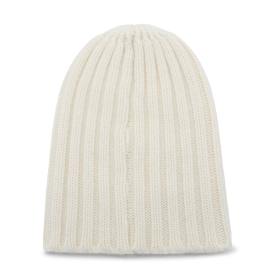 Laneus Cashmere Beanie In Milk