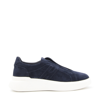 Hogan H580 Slip On Sneakers - Leather - White In Blue
