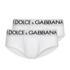 DOLCE & GABBANA WHITE COTTON SET BRIEFS