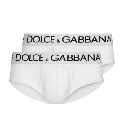 Dolce & Gabbana Bi-pack White Brando Briefs