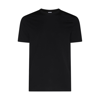 Malo Black Cotton Blend T-shirt In Nero