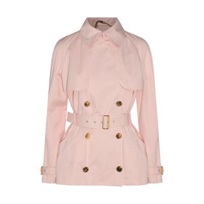 Elisabetta Franchi Pink Cotton Trench Coat