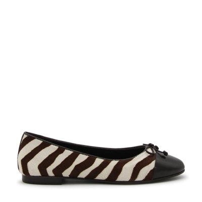 Tory Burch Zebra Printed Ballet Loafers