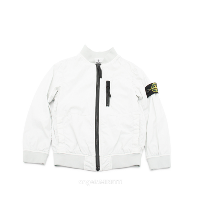 Stone Island Pearl Tech Casual Jacket In White