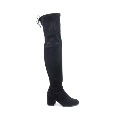 Stuart Weitzman Black Suede Tieland Boots