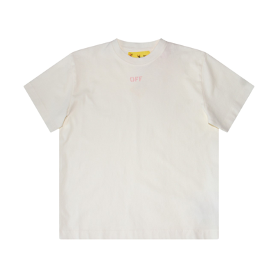 Off-white White Cotton T-shirt In