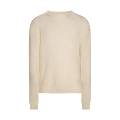 JIL SANDER MILK MOHAIR BLEND SWEATER