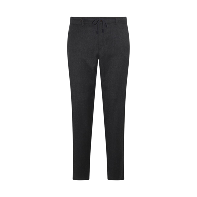 Canali Trousers Grey In Dark Grey