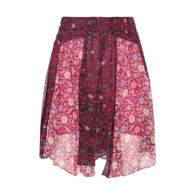 Isabel Marant Fuchsia Viscose Oda Skirt In Pink
