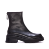 BY FAR BLACK LEATHER ALISTER BOOTS
