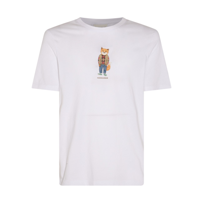 Maison Kitsuné White Cotton Dressed Fox T-shirt