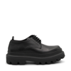DOLCE & GABBANA BLACK LEATHER DERBY SHOES