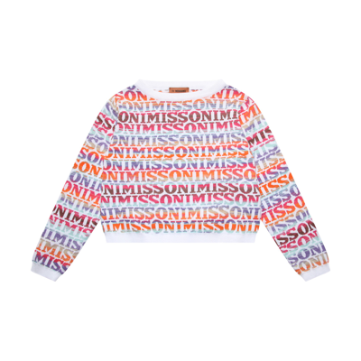 Missoni Multicolour Cotton Sweater In Pink/multi