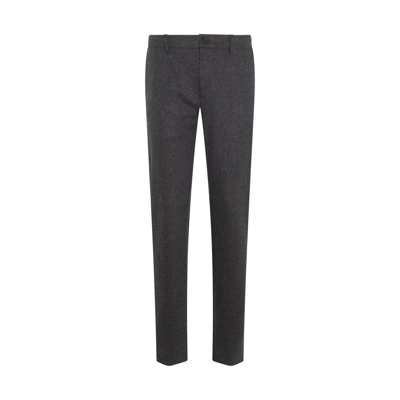 Canali Grey Virgin Wool And Cashmere Blend Pants