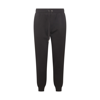 DOLCE & GABBANA BLACK AND WHITE COTTON ESSENTIALS TRACK PANTS