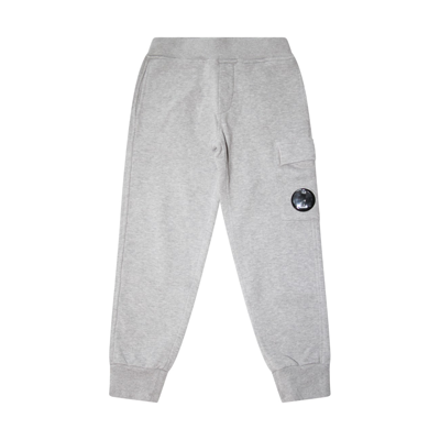 C.p. Company Grey Melange Cotton Track Pants