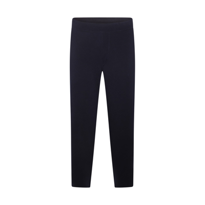 Brioni Navy Cotton Cashmere And Silk Blend Pants