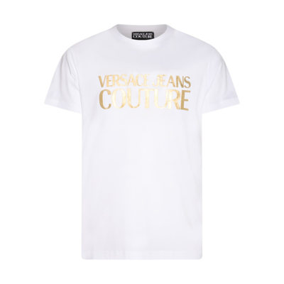 Versace Jeans Couture White Glittered T-shirt