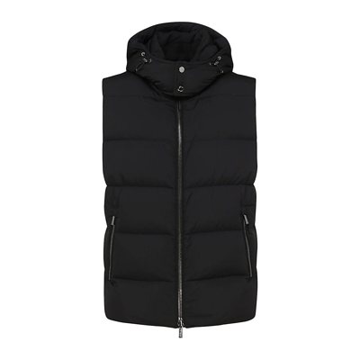 Moorer Black Puffer Fire-skt Vest Down Jacket