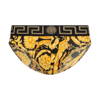 VERSACE BLACK AND YELLOW COTTON BRIEFS