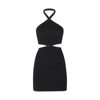 ALEXANDER WANG BLACK STRETCH CUT OUT MINI DRESS